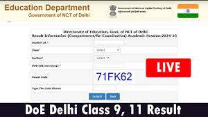 edudel nic in result class 9th