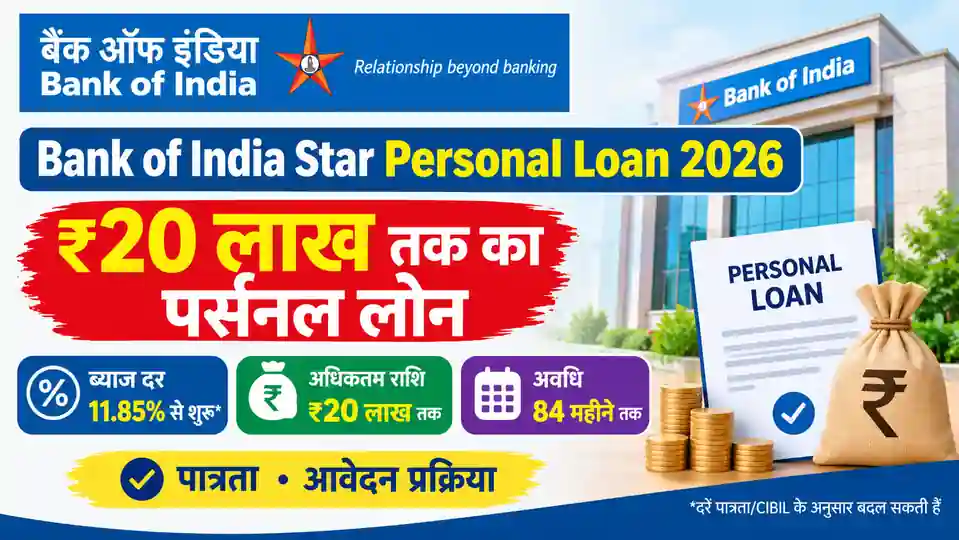 Bank of India Star Personal Loan 2026