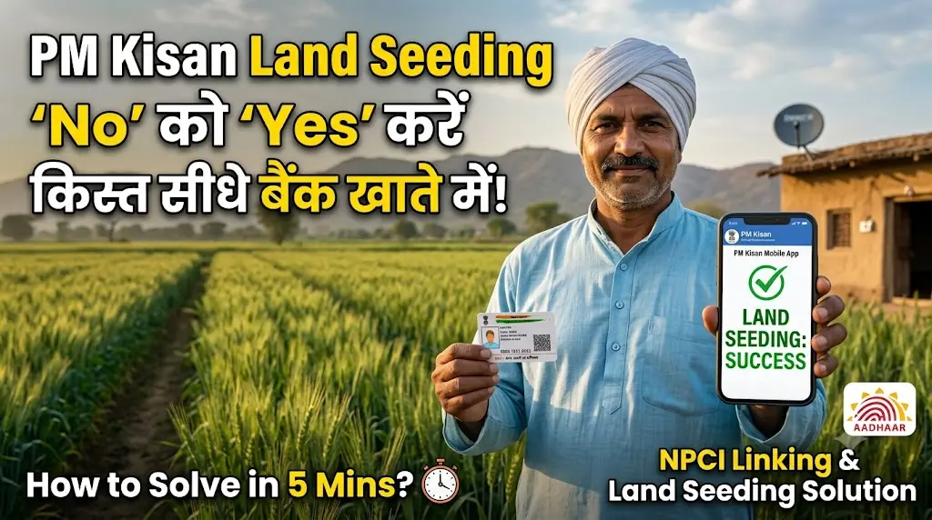 PM Kisan Land Seeding No कैसे ठीक करें?